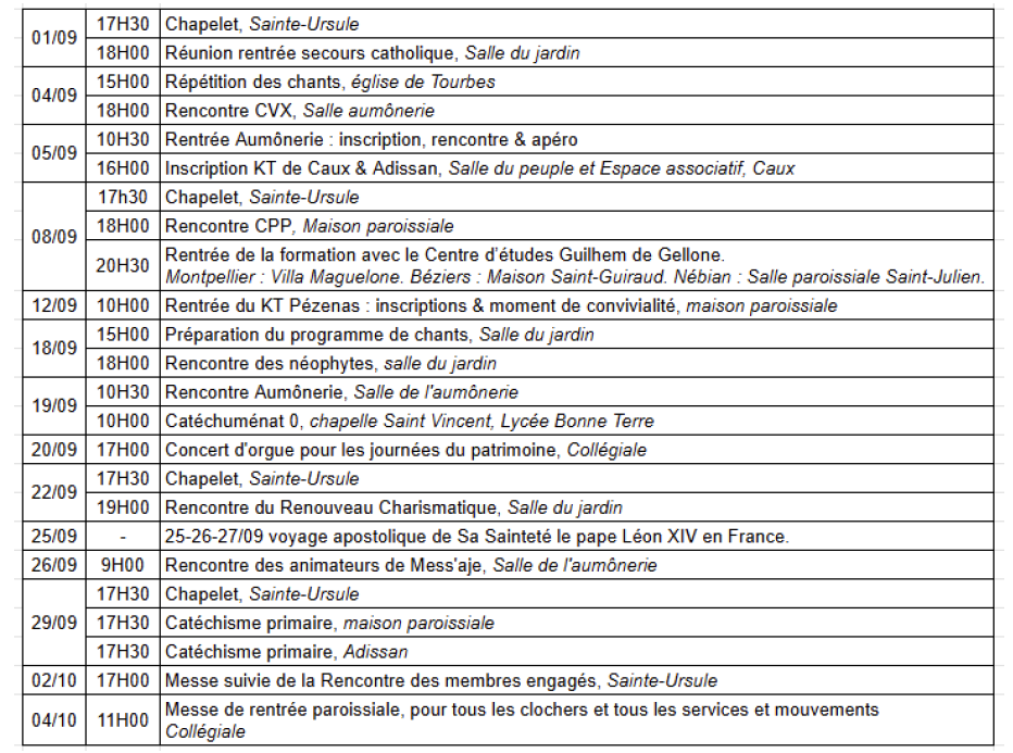 Annonces sept 26