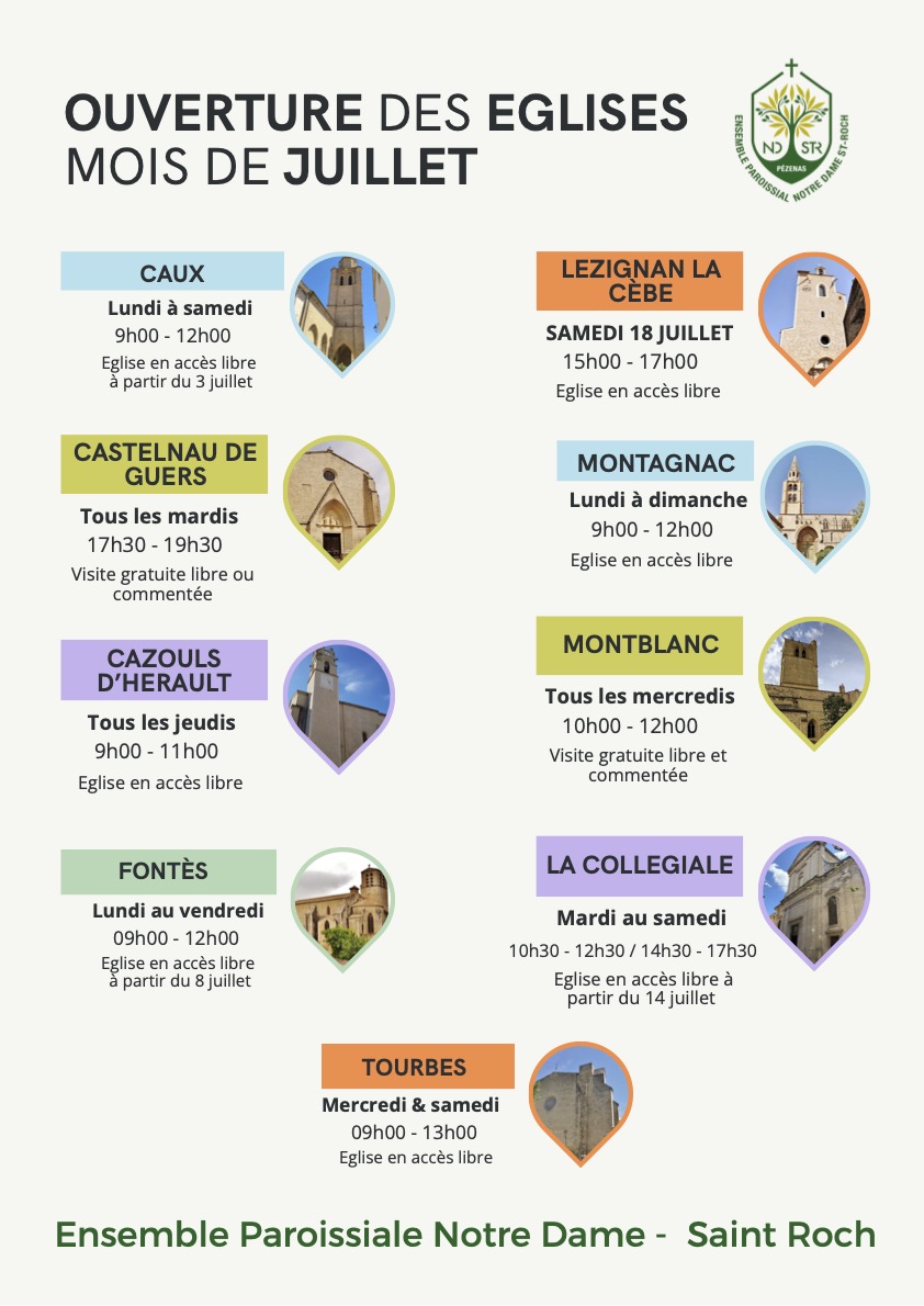 Programme ouverture des églises