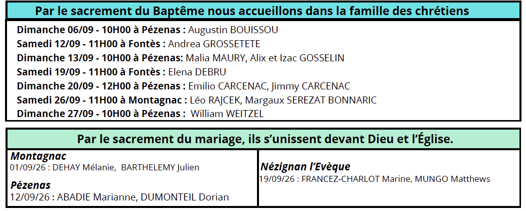Baptemes mariages sept 26png