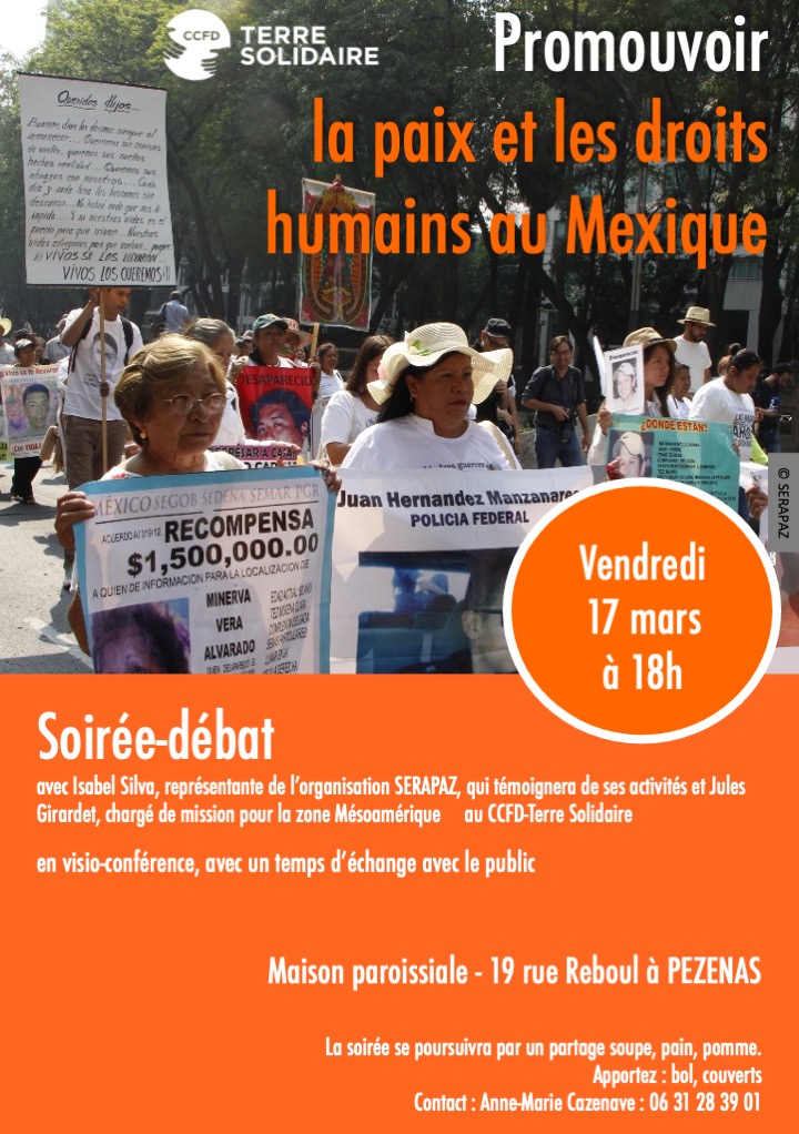 PEZENAS CCFD TERRE Solidaire 17mars2023 affiche et flyer recto